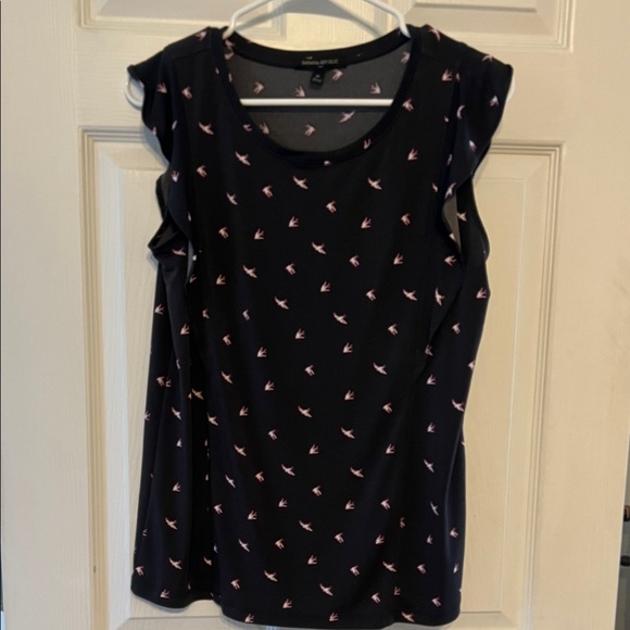 Banana Republic Tops - Banana Republic Navy and Pink Bird Patterned Tank Top - medium